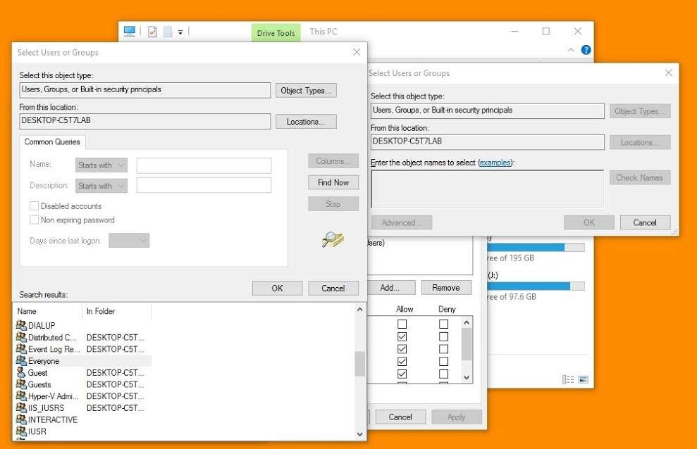 Turn on network discovery. Turn on file and printer sharing. Allow windows to manage homegroup connection (recommended). Turn on sharing so anyone with network access can read and write files in the public folders. Use 128-bit encryption to help protect files sharing connections (recommended). Turn off password protected sharing.